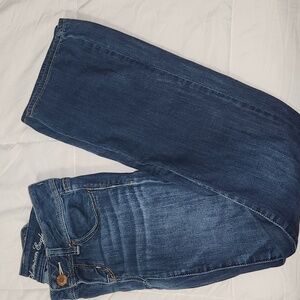 American Eagle Outfitters Women's Slim Boot Jeans in Dark Blue Denim